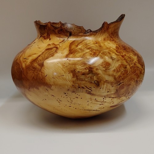 JW-209 Aspen Burl Hollowed Wood Vessel $950 at Hunter Wolff Gallery