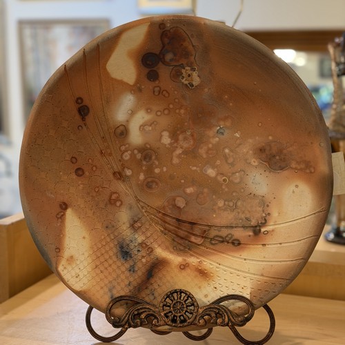 Click to view detail for #261020 Anniversary Platter Salt Bisque 14.5D $89