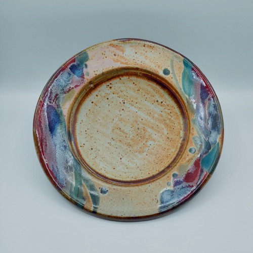 #210337 Plate Tan with Splash 10x10 $32 at Hunter Wolff Gallery