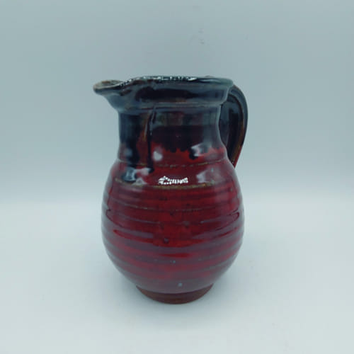 #211059 Creamer/Pitcher Red/Blk $18 at Hunter Wolff Gallery