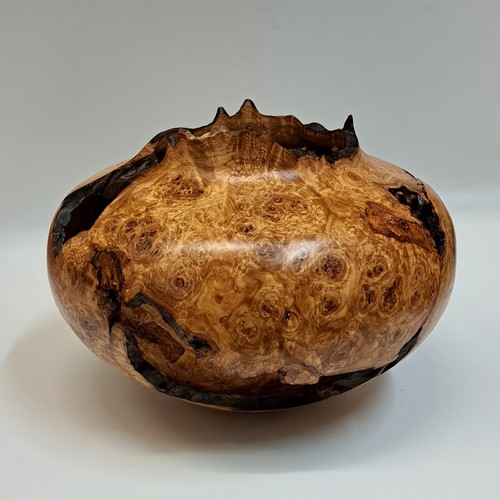 JW-215 Aspen Burl Vessel 7.5x9.5 $500 at Hunter Wolff Gallery