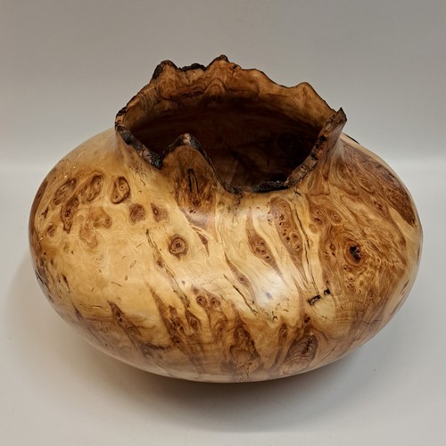 JW-216 Aspen Burl Vessel 7.5x10.25 $550 at Hunter Wolff Gallery