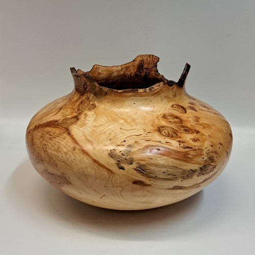 JW-216 Aspen Burl Vessel 7.5x10.25 $550 at Hunter Wolff Gallery