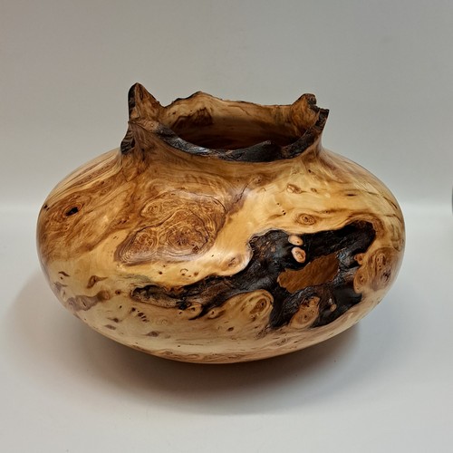 JW-216 Aspen Burl Vessel 7.5x10.25 $550 at Hunter Wolff Gallery