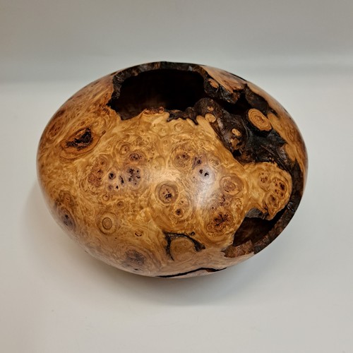 JW-217 Aspen Burl Vessel 6x8 $350 at Hunter Wolff Gallery