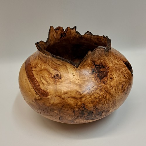 JW-218 Aspen Burl Vessel 7x8.5 $400 at Hunter Wolff Gallery