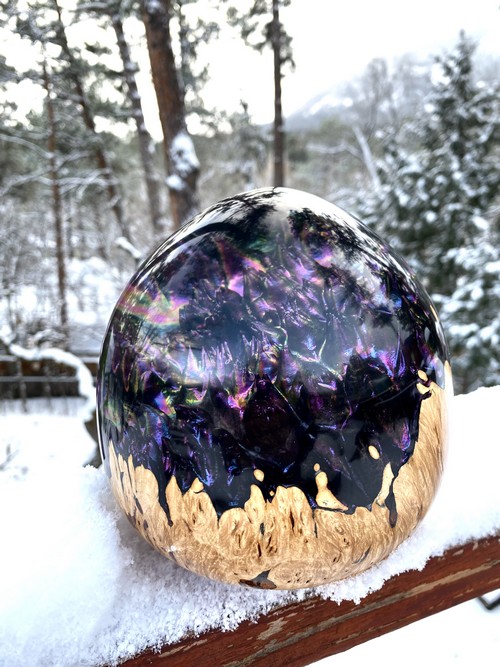 Click to view detail for SH219 Maple & Clear Resin, 6 Inch  $400