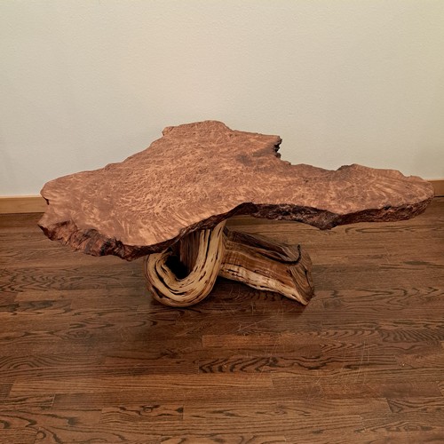 JW-219 Coffee Table, Redwood & Juniper $4200 at Hunter Wolff Gallery