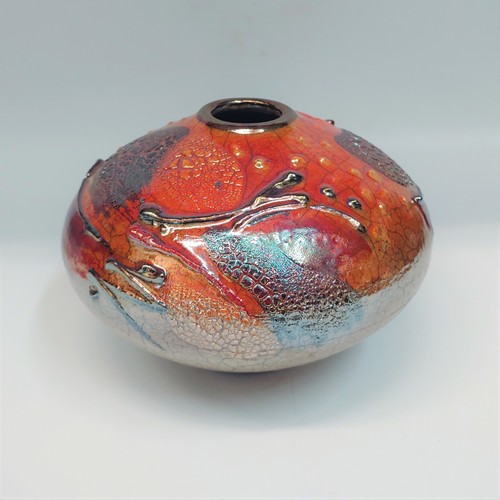 #220214 Raku 4.25x5.5  $32 at Hunter Wolff Gallery