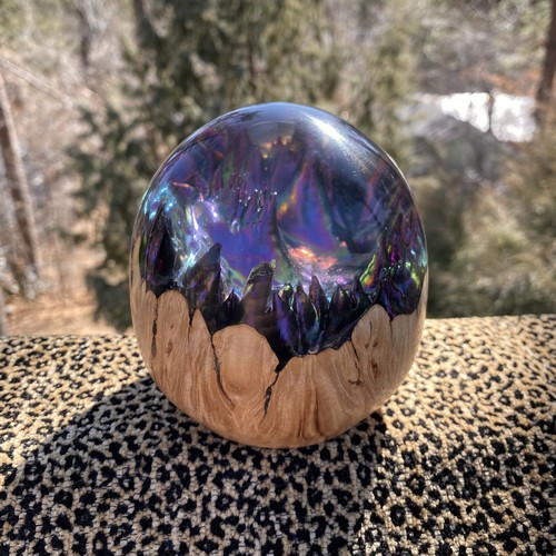 SH221 Maple & Color Shift Clear 4 Inch $200 at Hunter Wolff Gallery