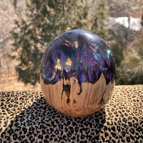 SH221 Maple & Color Shift Clear 4 Inch $200 at Hunter Wolff Gallery