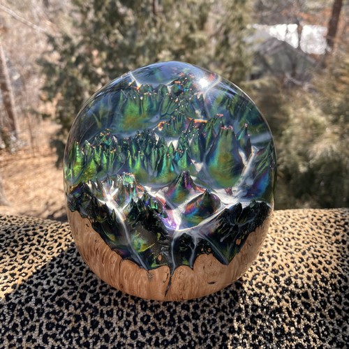 Click to view detail for SH222 Maple and Colorshift/Clear Green, Purple, Blue $400