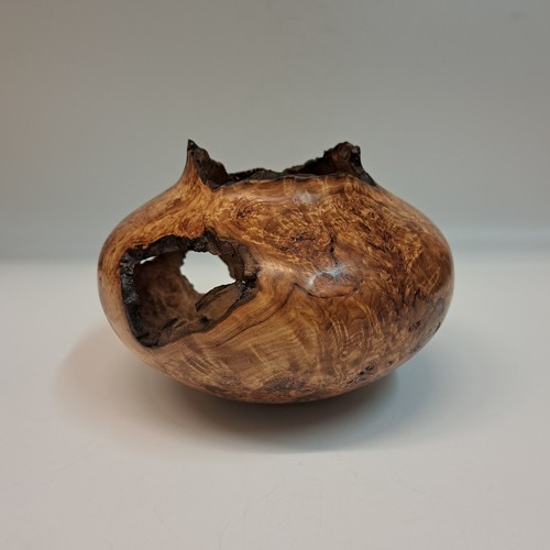 JW-225 Aspen Burl Hollow Woodturning 4.5x6  $200 at Hunter Wolff Gallery