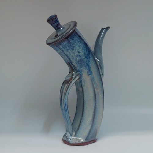 #220229 Whimsical Teapot Blue $32 at Hunter Wolff Gallery