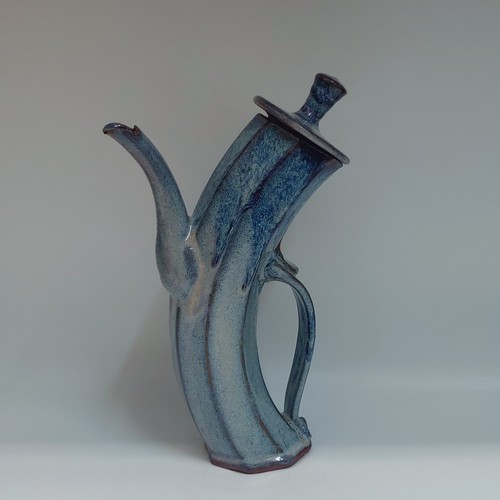 #220229 Whimsical Teapot Blue $32 at Hunter Wolff Gallery