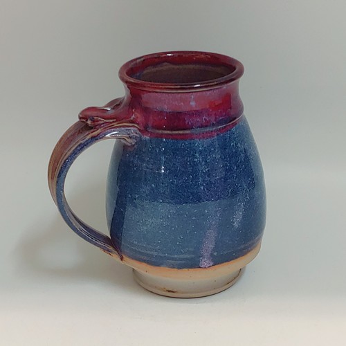 #220239 Mug, Hot & Cold Blue & Red $18 at Hunter Wolff Gallery