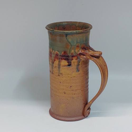 #220245 Mug, Beer Stein, Tan/Moss $22 at Hunter Wolff Gallery