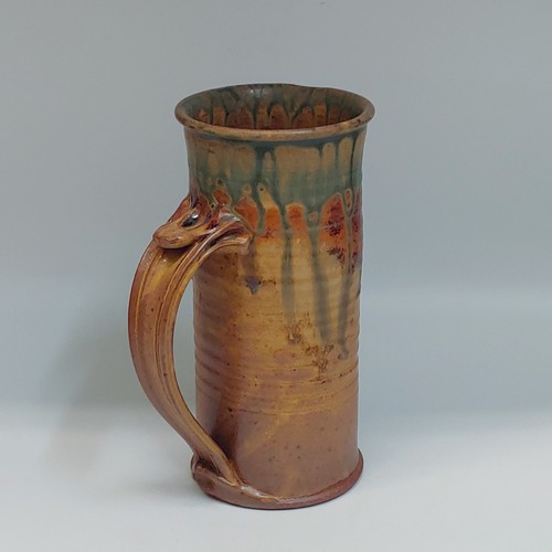 #220245 Mug, Beer Stein, Tan/Moss $22 at Hunter Wolff Gallery