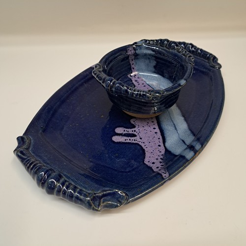 #260247 Chip & Dip Cobalt 12x7 $22 at Hunter Wolff Gallery