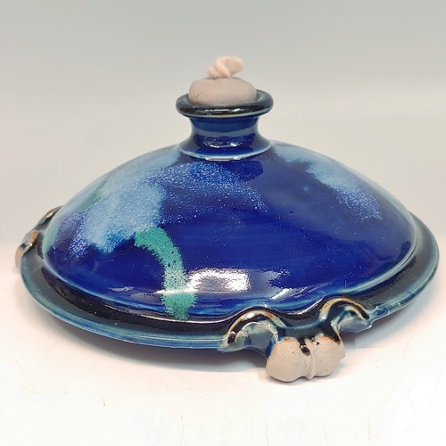 #220253 Oil Lamp Cobalt/TQ $16.50 at Hunter Wolff Gallery