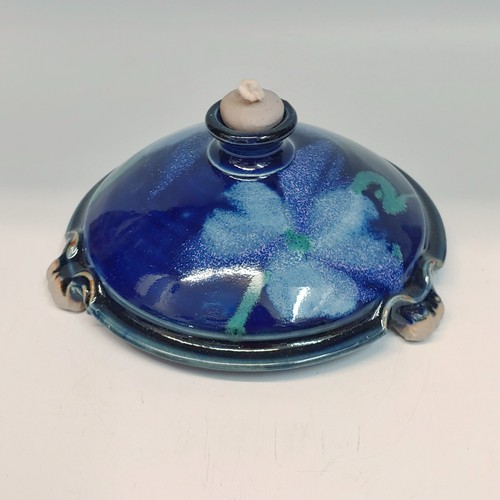 #220253 Oil Lamp Cobalt/TQ $16.50 at Hunter Wolff Gallery