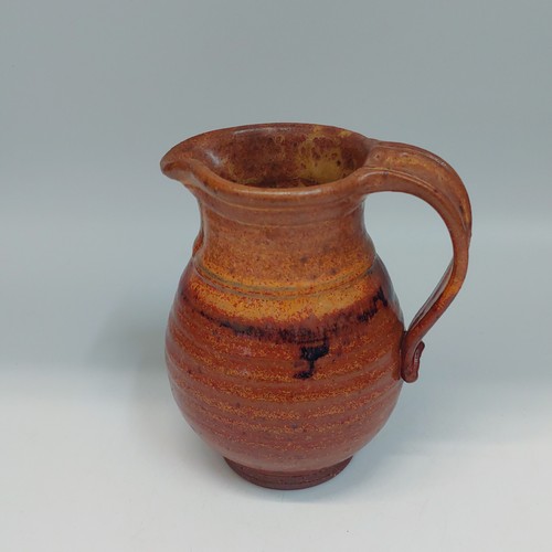 #220255 Creamer/Pitcher Pumpkin/Brown $18 at Hunter Wolff Gallery