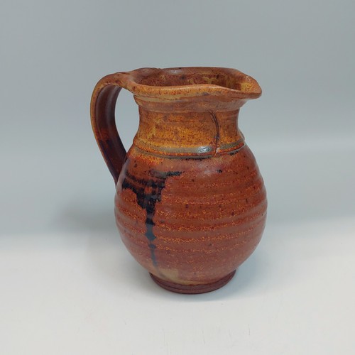 #220255 Creamer/Pitcher Pumpkin/Brown $18 at Hunter Wolff Gallery