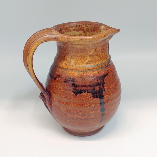 #220255 Creamer/Pitcher Pumpkin/Brown $18 at Hunter Wolff Gallery