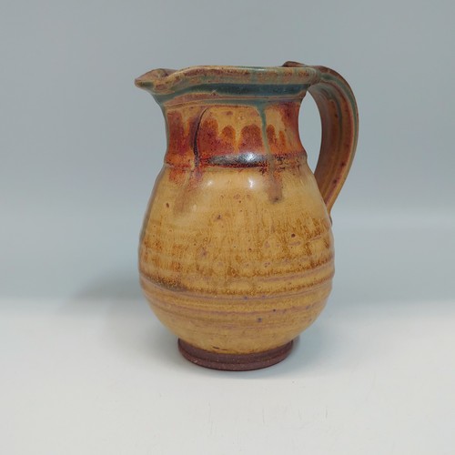 #220257 Creamer/Pitcher Tan/Brown/Moss $18 at Hunter Wolff Gallery