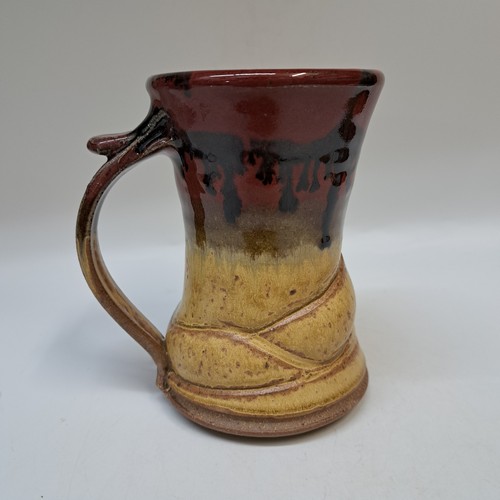 #250305 Mug, Tan/Red $19 at Hunter Wolff Gallery