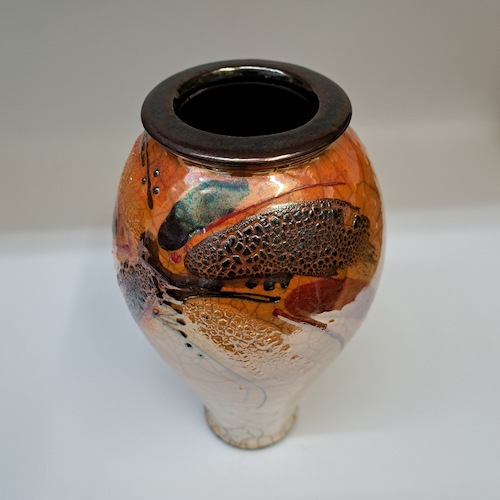   #260234 Raku 3X-Fired 10x5 $42 at Hunter Wolff Gallery
