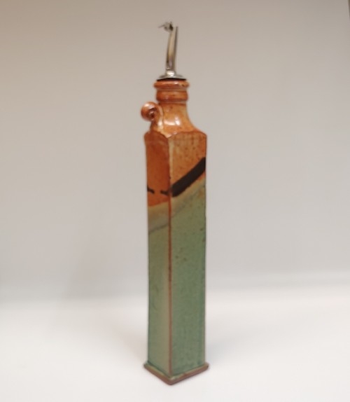 #221134 Oil Cruet Green/Tan/Blk $24.50 at Hunter Wolff Gallery