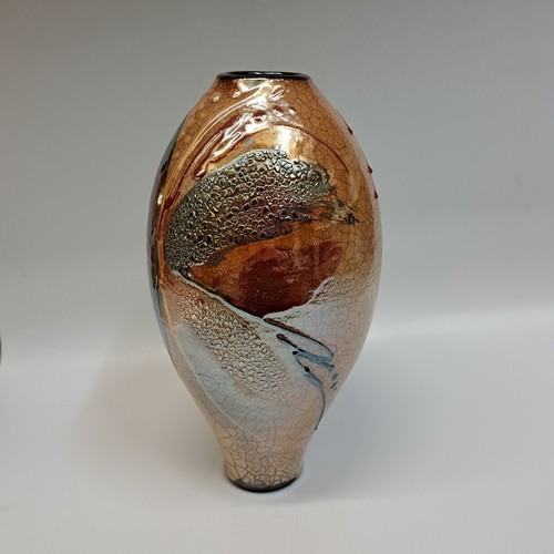 #230403 Raku Glitter Glaze 10x5 $42 at Hunter Wolff Gallery