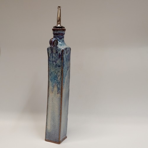 #220420 Oil/Vinegar Cruet Blue $24.50 at Hunter Wolff Gallery