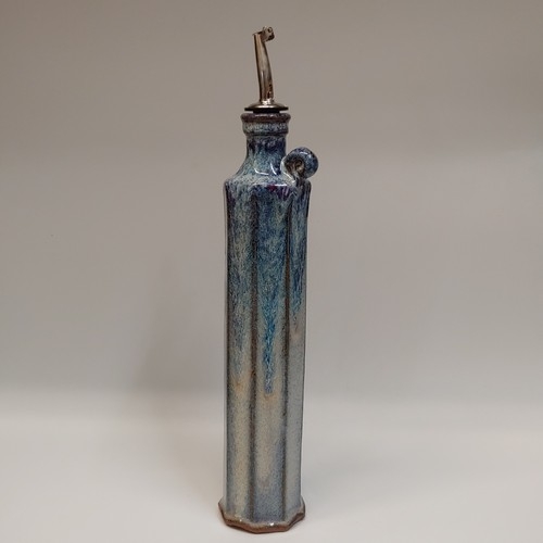 #220421 Oil/Vinegar Cruet Blue $24.50 at Hunter Wolff Gallery