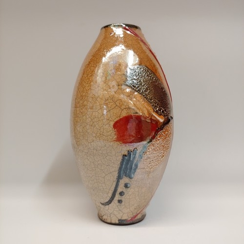 #220427 Raku Glitter Glaze 7.75x5.75 $32 at Hunter Wolff Gallery
