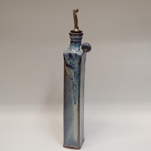#220420 Oil/Vinegar Cruet Blue $24.50 at Hunter Wolff Gallery
