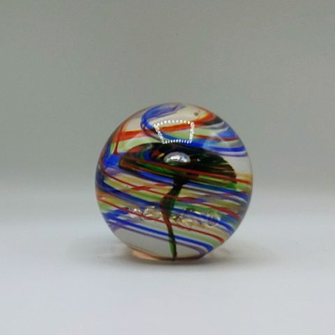 DB-445 Paperweight-Rainbow Cane $79 at Hunter Wolff Gallery