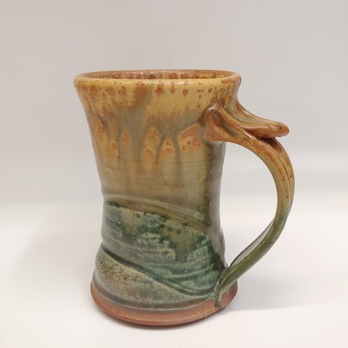 #221145 Mug Tan/Moss $18 at Hunter Wolff Gallery