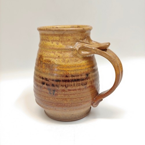 #221146 Barrel Mug Tan/Brown/Yellow $18 at Hunter Wolff Gallery