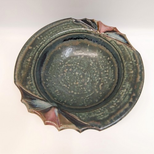 #220501 Bowl Green/Mauve 10