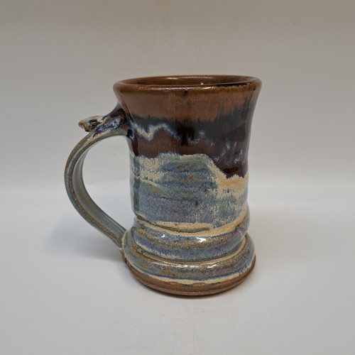 #250502  Mug, Blue/Brown $19 at Hunter Wolff Gallery