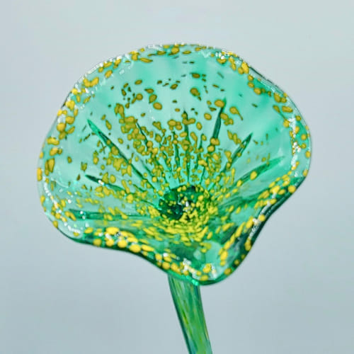DB-514 Flower Mint Green/Yellow 10x2.5x2.5 $65 at Hunter Wolff Gallery
