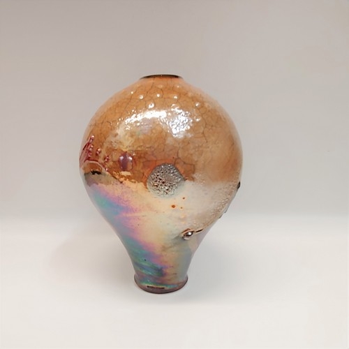 #220521 Raku Glitter Glaze 7x5 $32 at Hunter Wolff Gallery