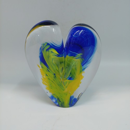 Click to view detail for DG-054 Heart Cobalt, Lemon $108