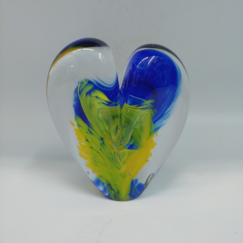 Click to view detail for DG-054 Heart Cobalt, Lemon $108