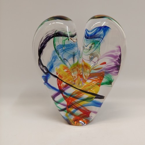 DG-062 Heart Multi-Color Stringers 5.5x4.5 $145 at Hunter Wolff Gallery