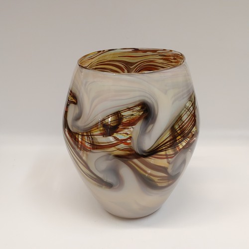 DB-631 Vase, Earth Colors 8x6x6 $$255 at Hunter Wolff Gallery