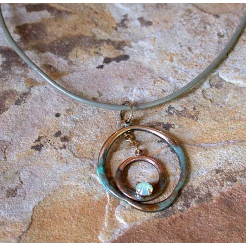 Click to view detail for EC-169 Pendant Violette Opal $87