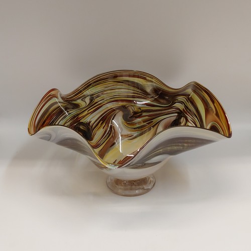 DB-633 Earth Fluted Bowl 6.5x11x11 $235 at Hunter Wolff Gallery